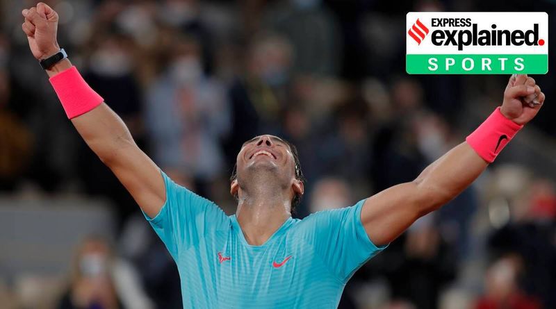 Rafael Nadal, Novak Djokovic, French Open, ekspres forklaret, Roland Garros, Nadal Roger Federer rekord, Rafael Nadal titler nu, indian express