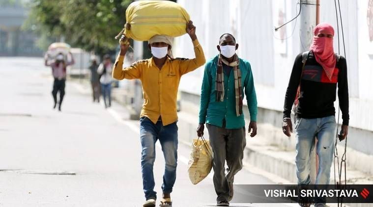 Indijas koronavīrusa bloķēšana: Indijas migranti visā Indijā