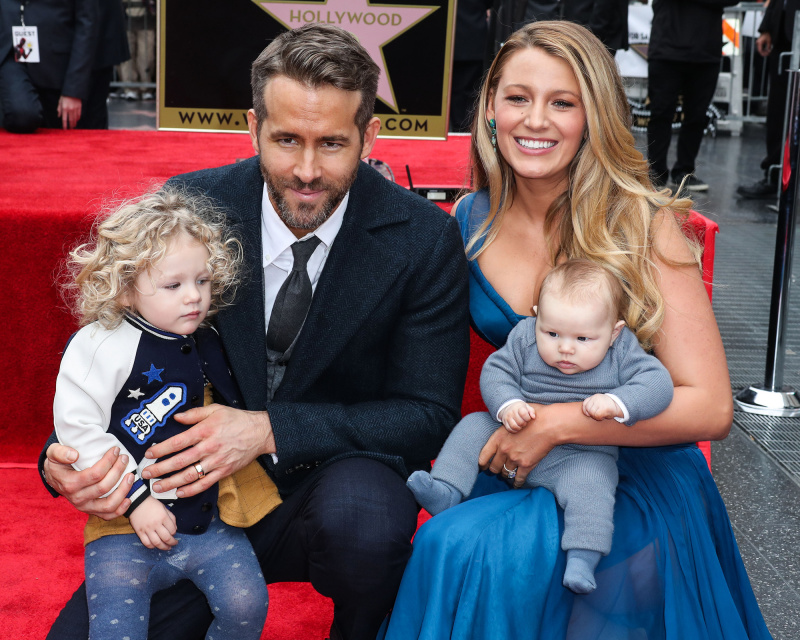 Las 3 hijas embarazadas de Blake Lively y Ryan Reynolds 'no pueden esperar' al bebé No. 4