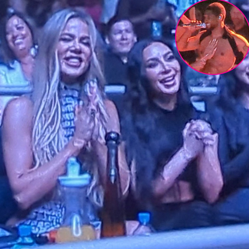Khloe Kardashian og Kim Kardashian har deres livs tid hos Usher's Las Vegas Residency: Photos