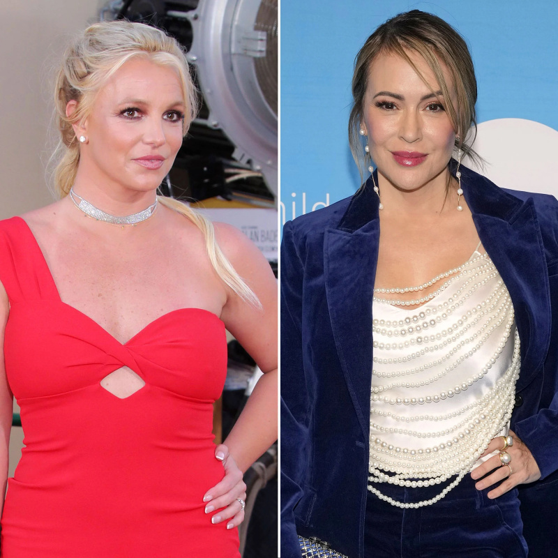 Britney Spears ja Alyssa Milano odottamattomat julkkisriidat