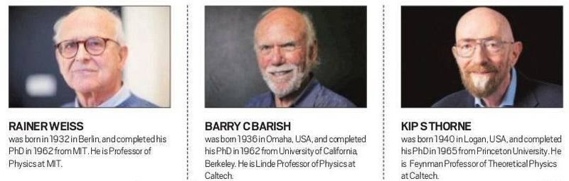 2017 诺贝尔物理学奖, 引力波, 阿尔伯特·爱因斯坦, Rainer Weiss, Barry C Barish, Kip S Thorne, 相对论, barry barish, kip thorne, Rainer Weiss, ligo 探测器, 引力波探测, ligo 引力波, ligo 应用，重力，引力波，Indian express 解释，ieExplaind