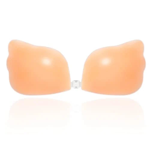MITALOO Adhesive Bra Silicone Sticky Bra Push up Strapless Invisible Bra para sa Babae Light Cream