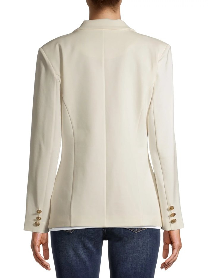 Actitud Mujeres Desconocidas's Metallic Button Blazer