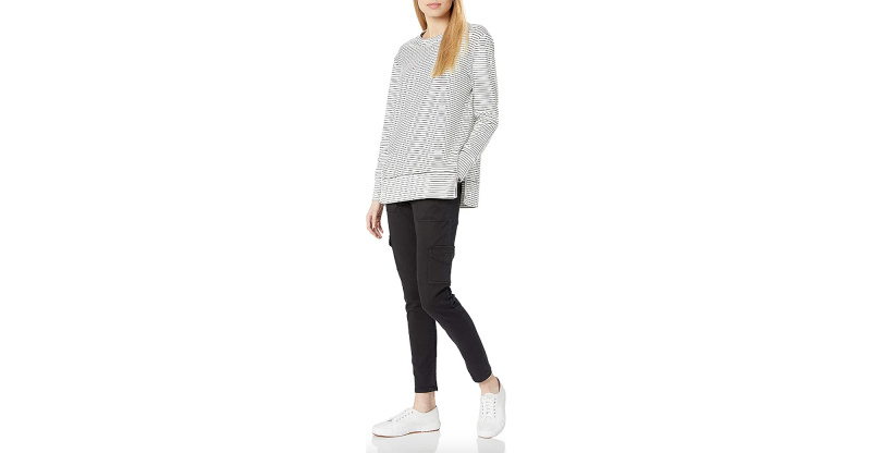 amazon-günlük-ritüel-çizgili-sweatshirt