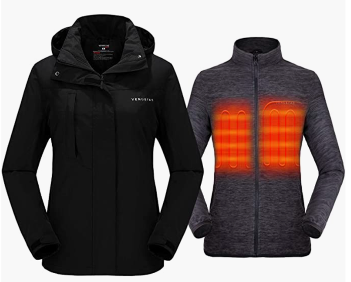 Ομορφιά των Γυναικών's 3-in-1 Heated Jacket