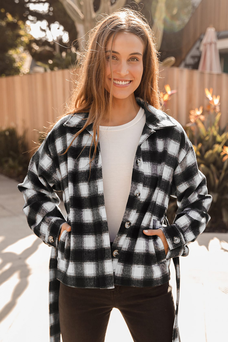 plaid jakke