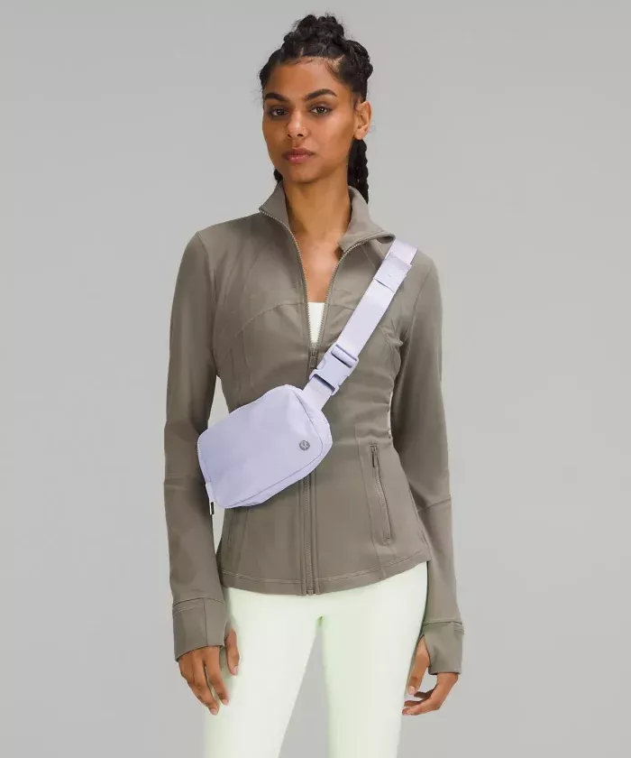 pastel blue belt bag