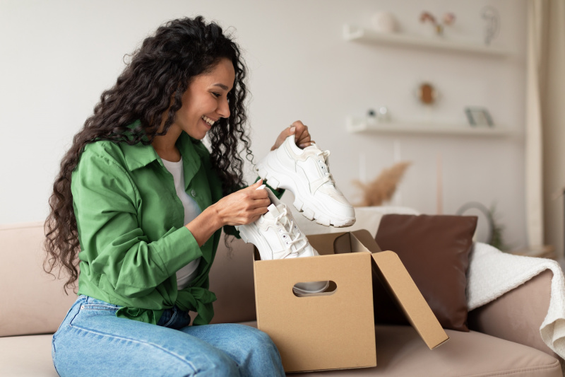 Bedste-Hvide-Sneakers-Stock-Foto