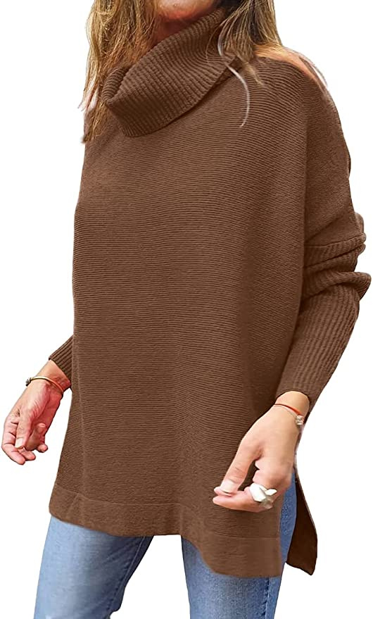 LILLUSORY Turtleneck Batwing Sleeve -neulepusero