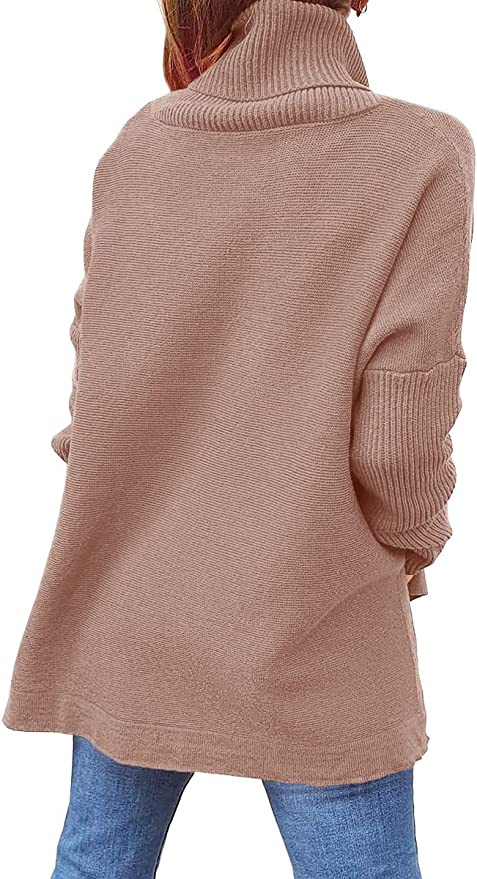 LILLUSORY Turtleneck Batwing Sleeve -neulepusero