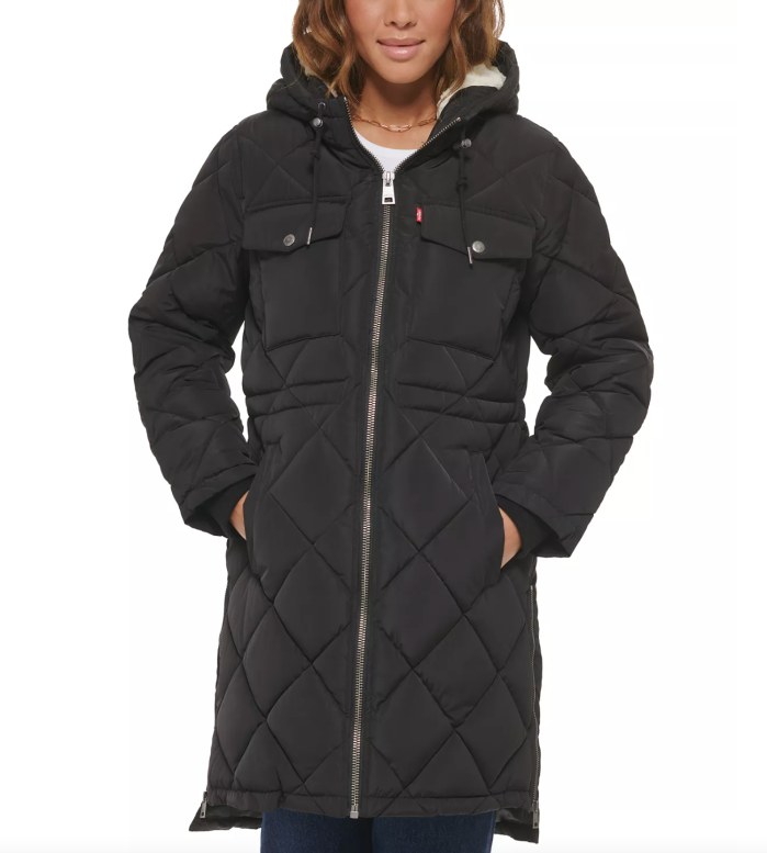 Lévi's Women's Hooded Anorak Puffer Coat