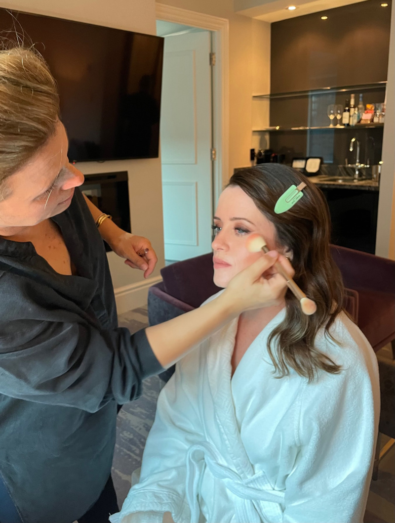 Exclusivo de maquiagem TIFF de Claire Foy